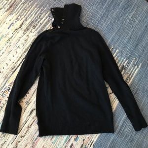 Navy GAP sweater. Warm, w/ buttons at neckline